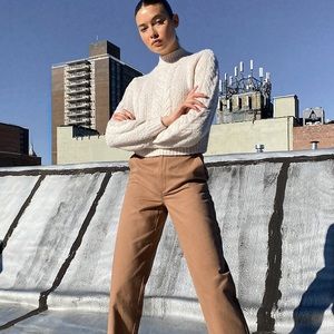 Aritzia Melly Sweater in Whitecap Grey